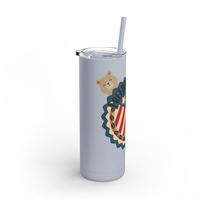 Freedom Bear Unleashed 20oz Matte Tumbler - From Printify - Just $29.99! Shop now at Freedom Bear Coffee LLC