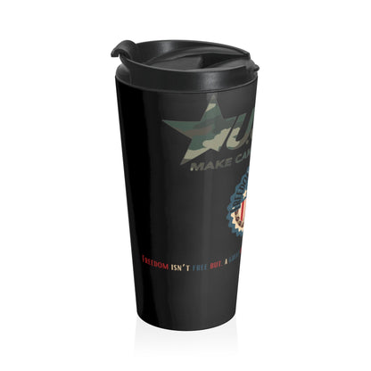 Freedom Bear Coffee "Make Camo Your Cause" Stainless Steel Travel Mug - From Freedom Bear Coffee - Just $27.62! Shop now at Freedom Bear Coffee