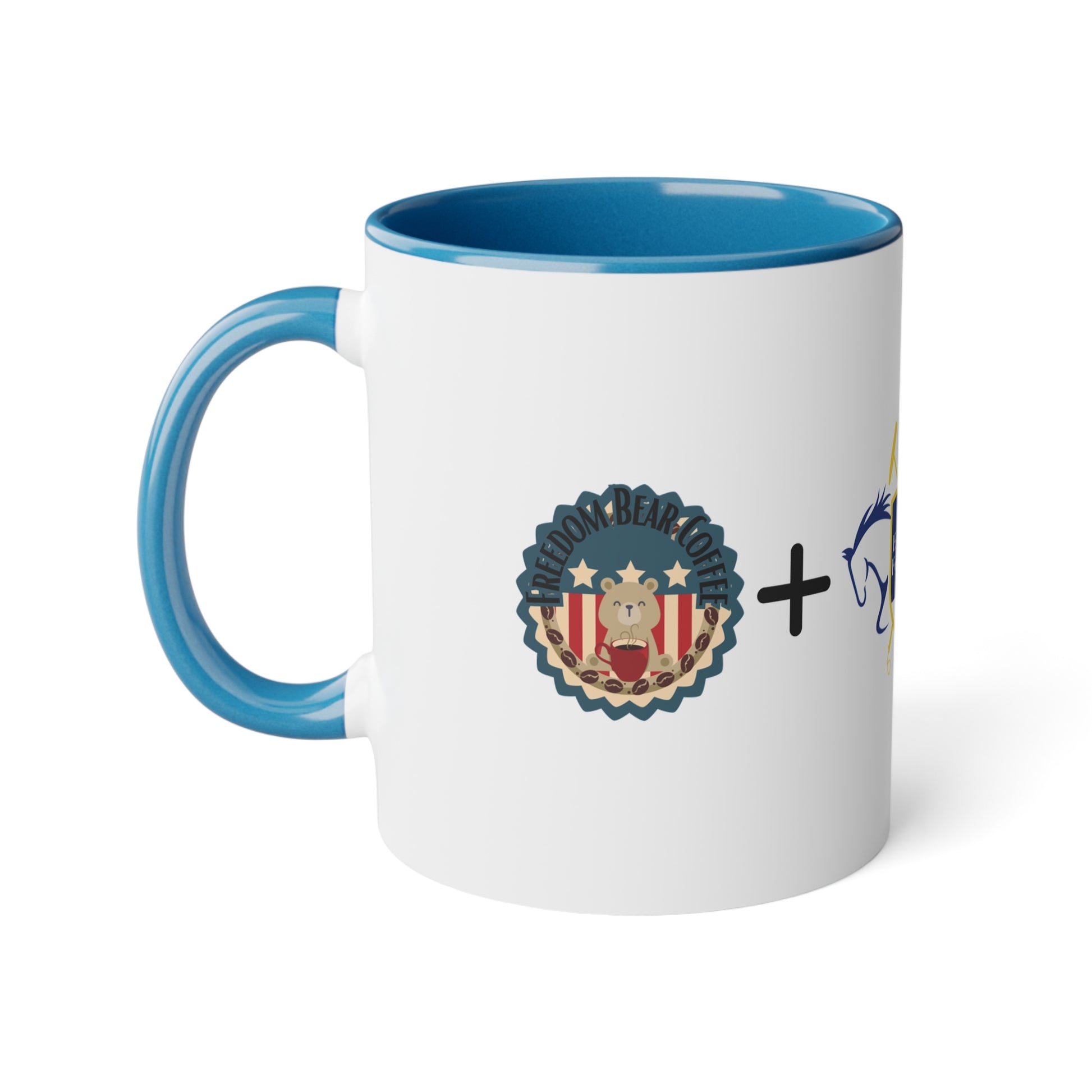 FBC + MEF Accent Mug, 11oz - From Printify - Just $7.95! Shop now at Freedom Bear Coffee LLC