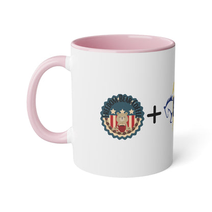 FBC + MEF Accent Mug, 11oz - From Printify - Just $7.95! Shop now at Freedom Bear Coffee LLC