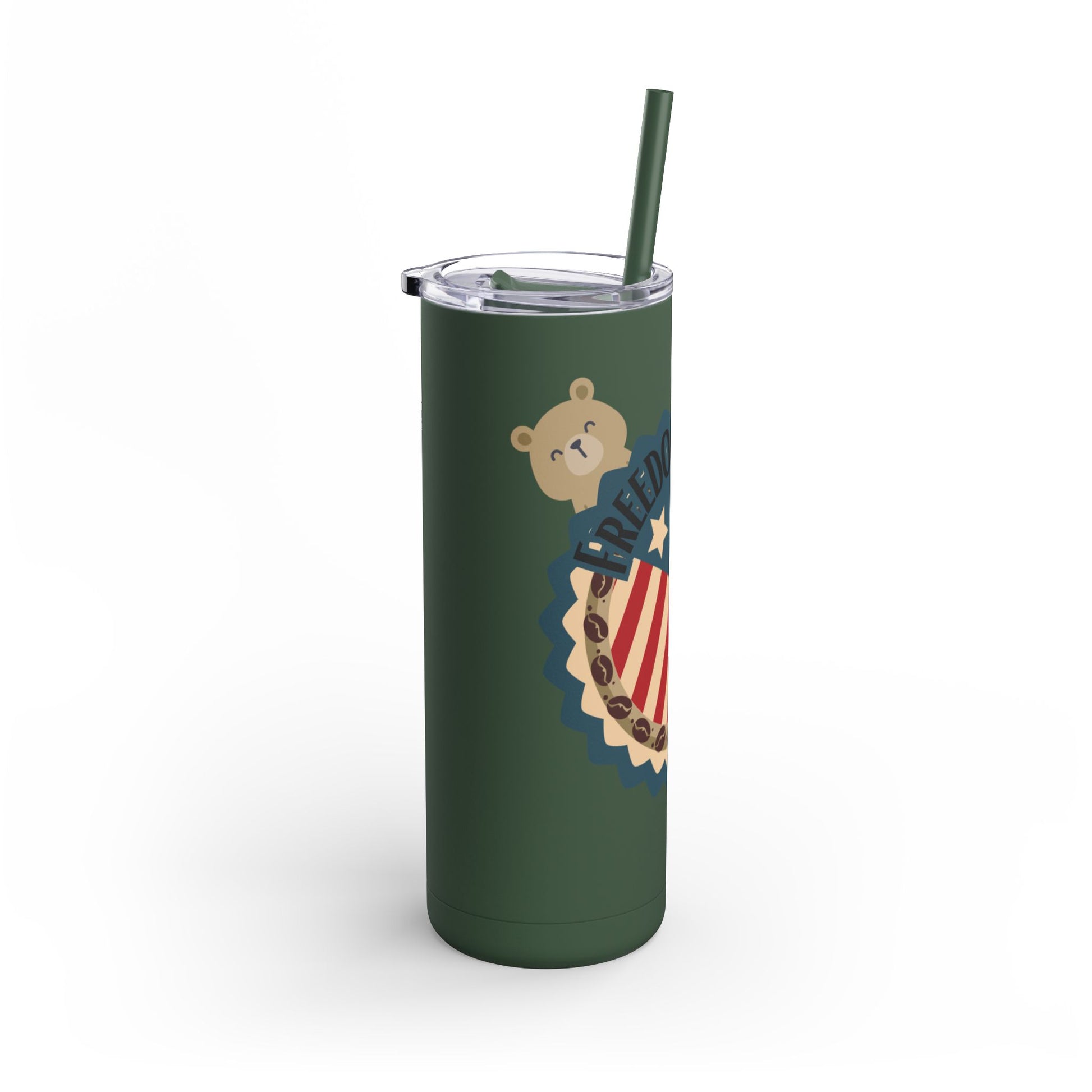 Freedom Bear Unleashed 20oz Matte Tumbler - From Printify - Just $29.99! Shop now at Freedom Bear Coffee LLC