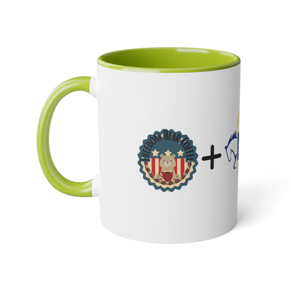 FBC + MEF Accent Mug, 11oz - From Printify - Just $7.95! Shop now at Freedom Bear Coffee LLC