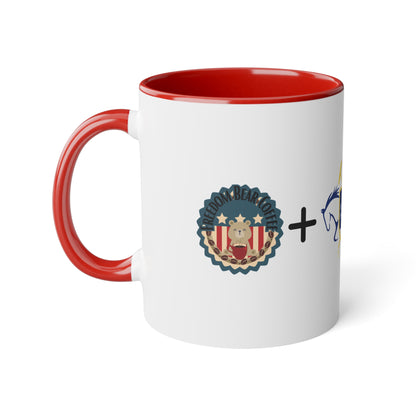 FBC + MEF Accent Mug, 11oz - From Printify - Just $7.95! Shop now at Freedom Bear Coffee LLC