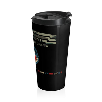 Freedom Bear Coffee "Make Camo Your Cause" Stainless Steel Travel Mug - From Freedom Bear Coffee - Just $27.62! Shop now at Freedom Bear Coffee