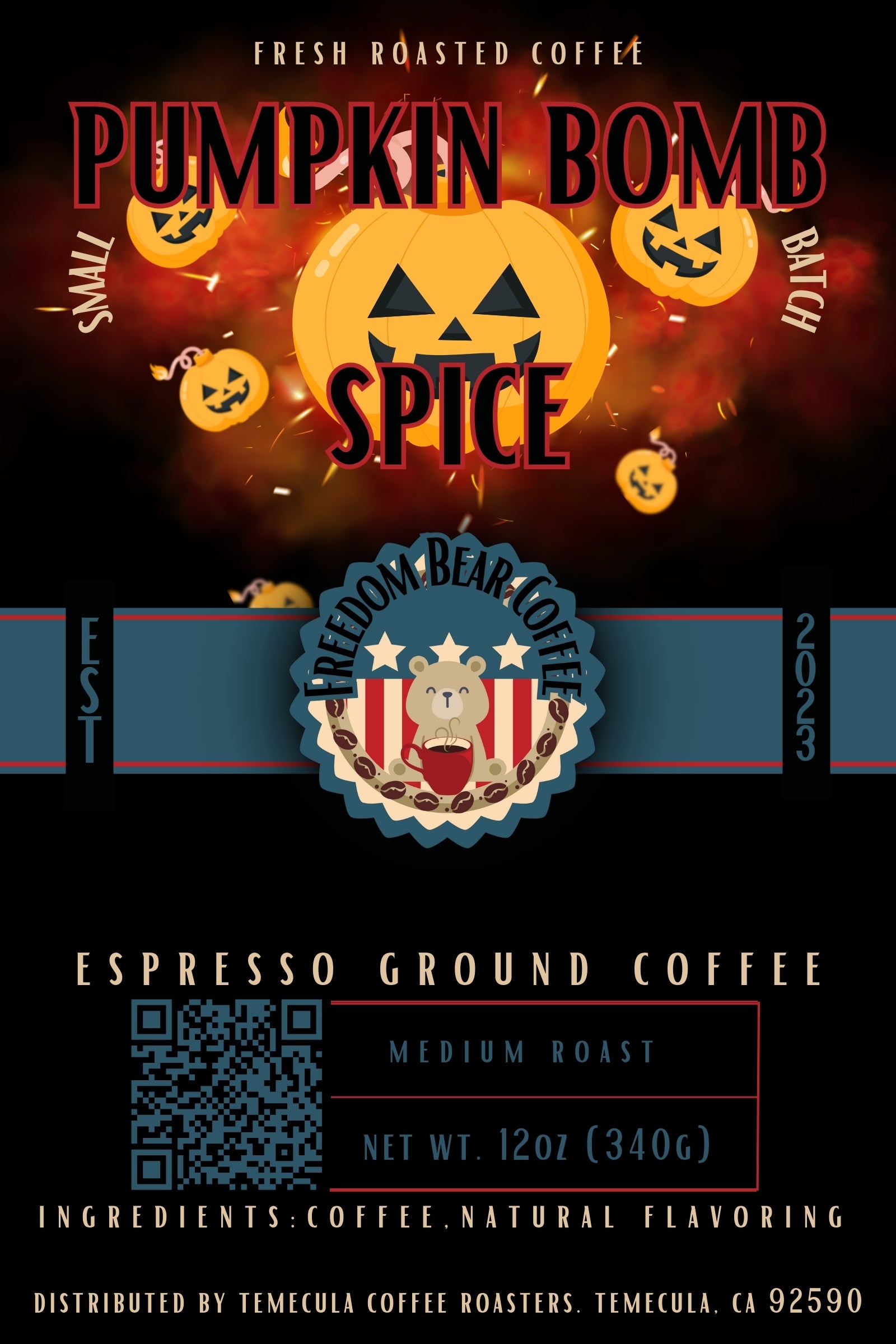 Pumpkin Bomb Spice - From Freedom Bear Coffee LLC - Just $19.99! Shop now at Freedom Bear Coffee LLC