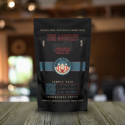 The Motley Crew Sample Pack - From Freedom Bear Coffee - Just $24.99! Shop now at Freedom Bear Coffee LLC